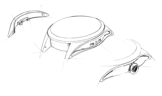 表壳设计图-宇舶维修保养中心